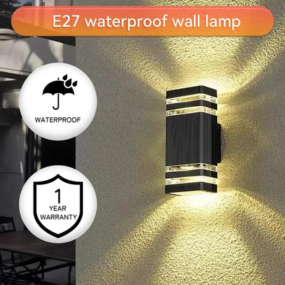 Outdoor Waterproof Street Wall Light – LED E27 Bulb Fixture