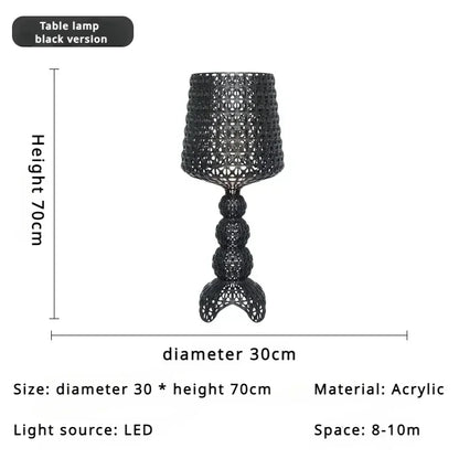Italian Designer Hollow Goblet Acrylic Floor Lamp