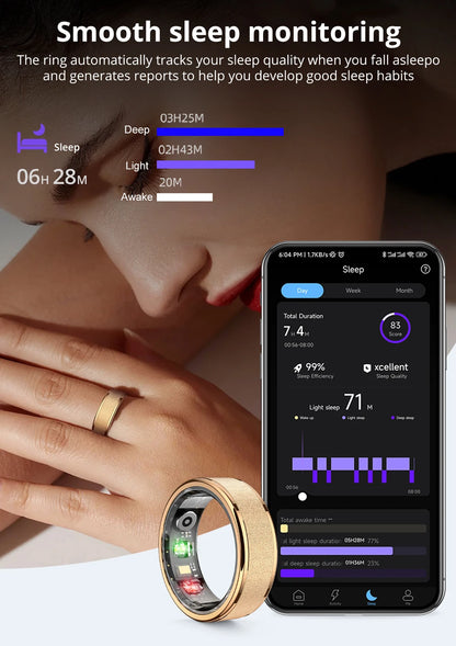 Cartmela | COLMI R10 Smart Ring with Charging Case | Health, Sleep & Fitness Tracker – Waterproof & Stylish for Men and Women