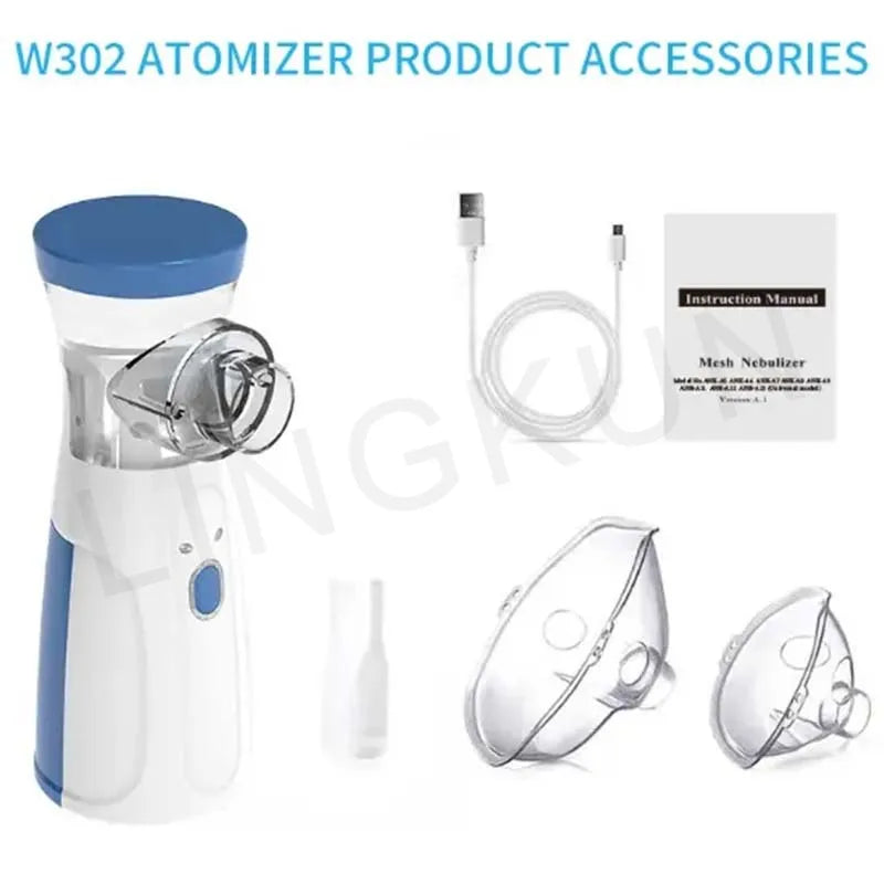 Portable Nebulizer for Asthma–Handheld Mesh Atomizer for Kids & Adults