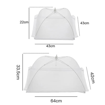 Foldable Mesh Food Cover – Washable Insect-Proof Dish Protector