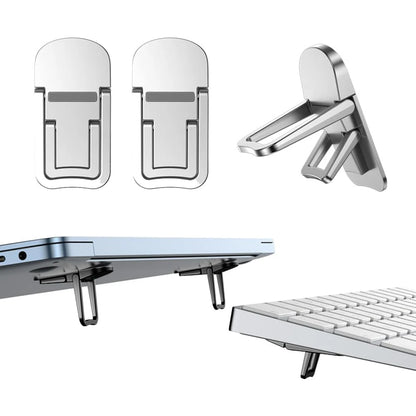 2pcs Foldable Laptop Stand – Adjustable & Portable Notebook Riser