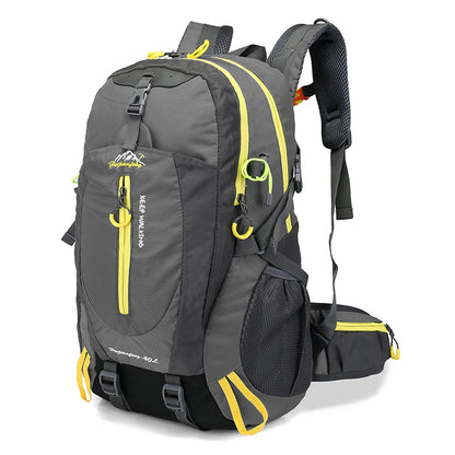Cartmela 40L Water-Resistant Travel Backpack