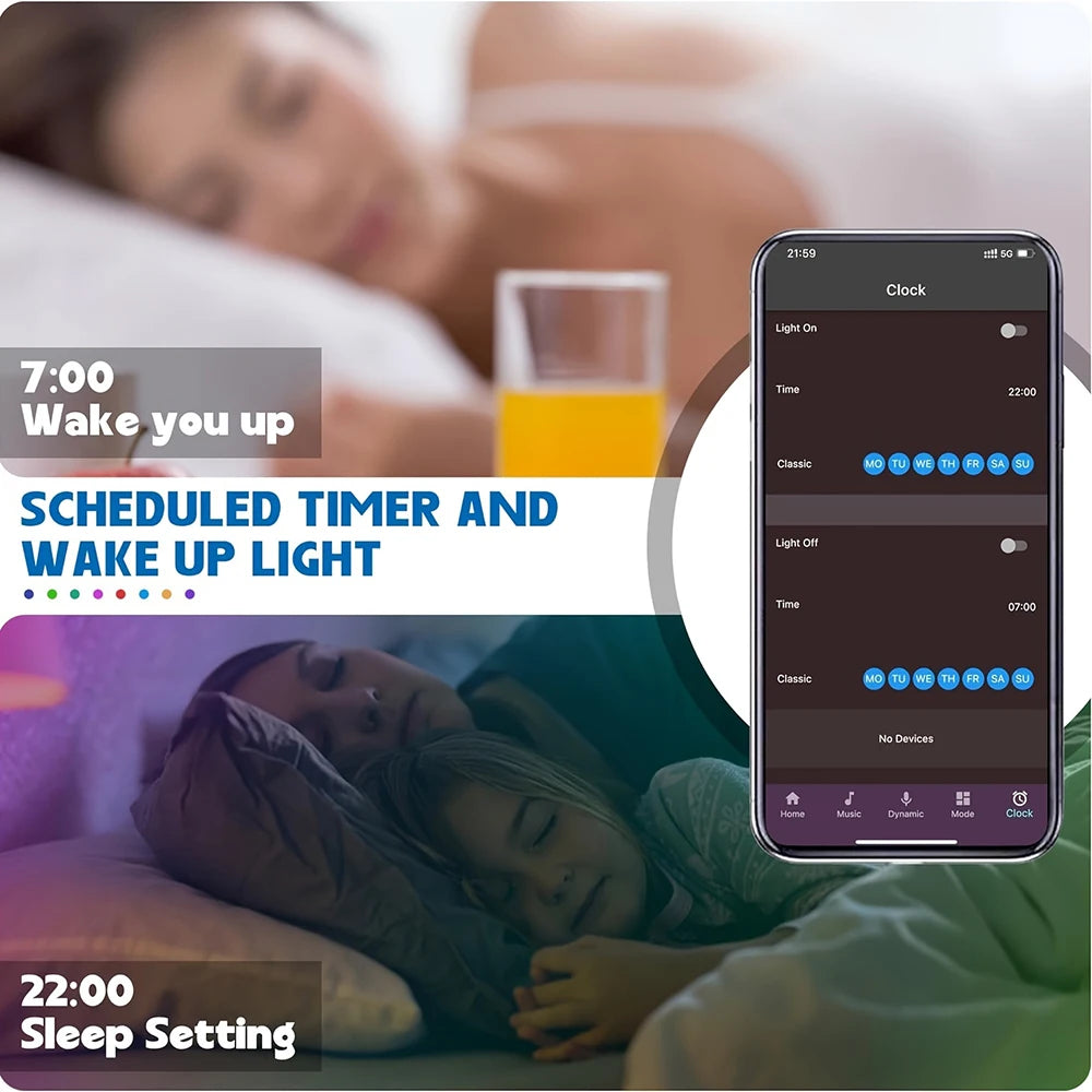 RGB LED Strip Lights – Flexible Room Decor with App & Remote Control
