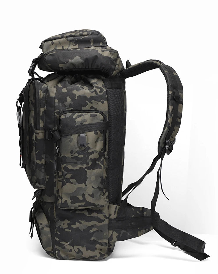 80L Large Capacity Waterproof Camouflage Outdoor Backpack