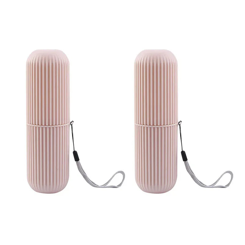 Travel Toothbrush & Toothpaste Holder – Portable Storage Case