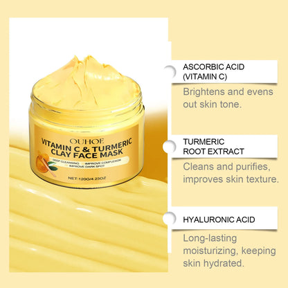 Vitamin C & Turmeric Exfoliating Facial Mask – Deep Pore Cleanser