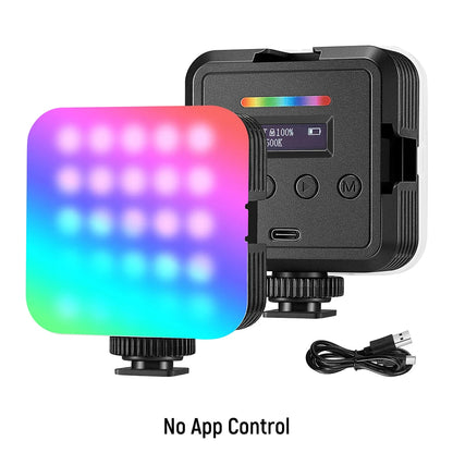 NEEWER RGB Magnetic RGB Video Light with APP Control –  360° LED Fill Light for Photography & Vlogging