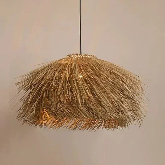 Retro Hand-Woven Rattan LED Chandeliers – Pendant Lights 40–80cm