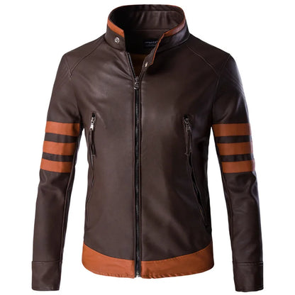 Cartmela Wolverine-Inspired Men’s PU Leather Jacket