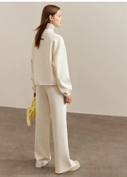 Women’s Loose Sweatshirt & Straight Leg Pants – Spring Casual Set