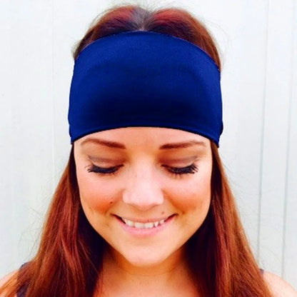 Women’s Cotton Knotted Headband – Wide Elastic Turban Hairband