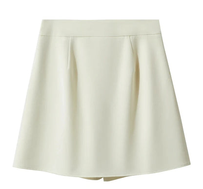Women’s High Waist A-Line Shorts Skirt – Casual Autumn Fashion