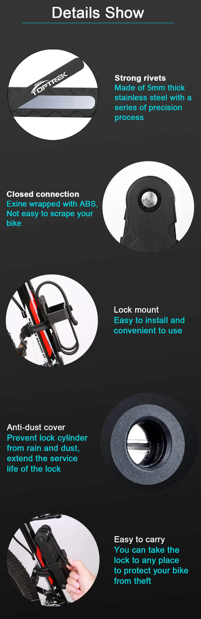 Foldable Bicycle Lock – High Security Anti-Theft Bike Accessory