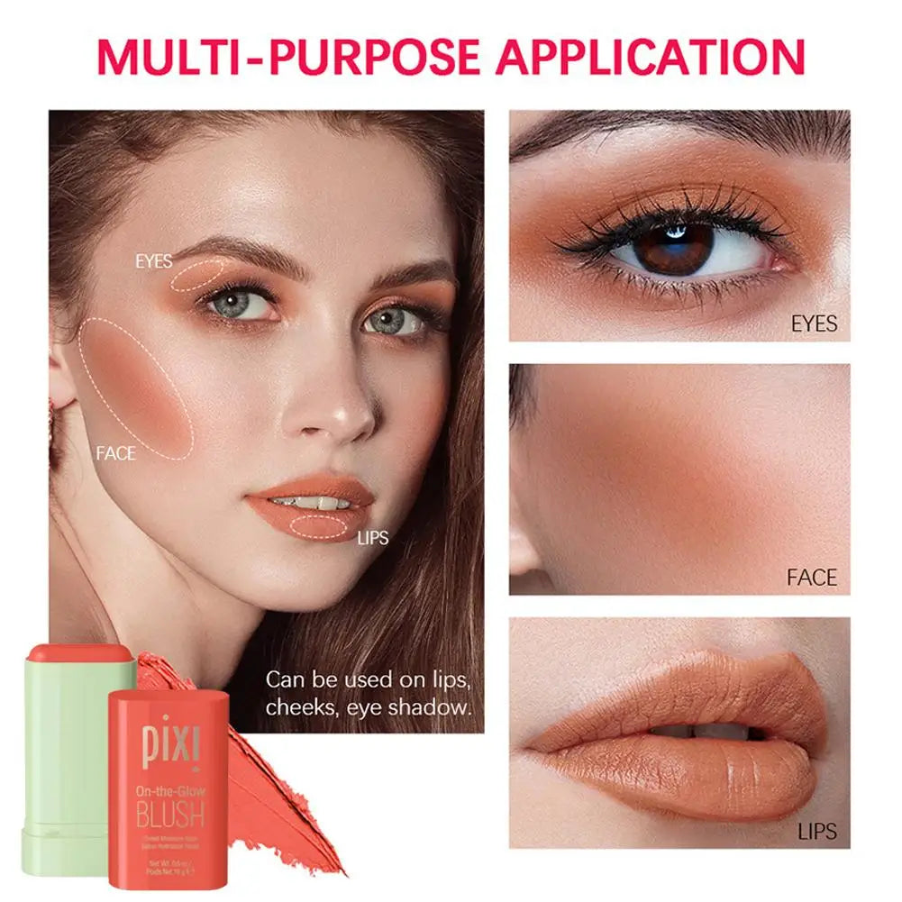 3-in-1 Blush Stick – Cream Blusher for Cheeks, Eyes & Lips