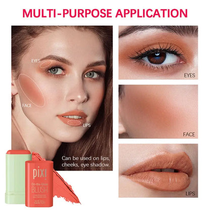 3-in-1 Blush Stick – Cream Blusher for Cheeks, Eyes & Lips