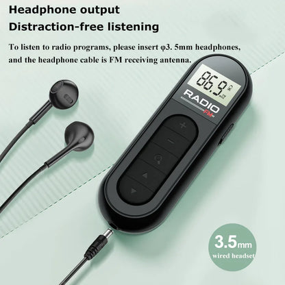 Cartmela Mini FM Radio Receiver