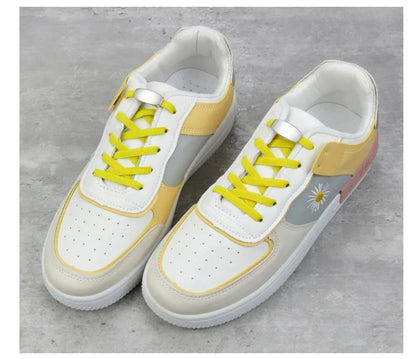 No-Tie Elastic Shoelaces with Metal Lock | Quick Fit for All Shoes