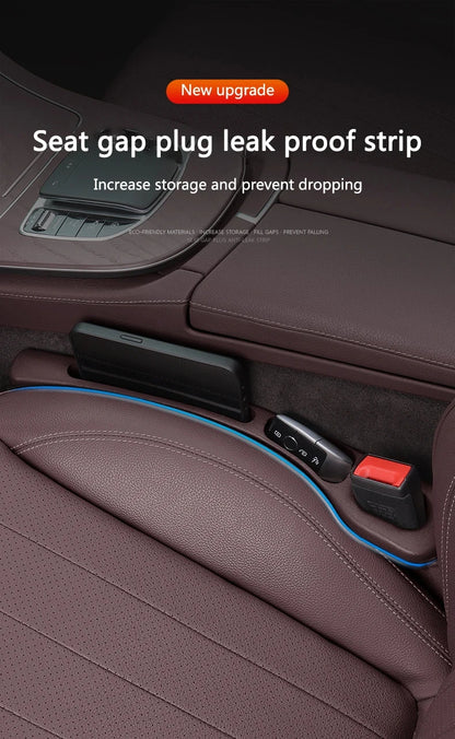 Car Seat Gap Filler Organizer – Waterproof Storage Plug with 2 Grooves