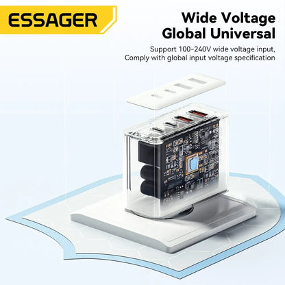 100W GaN USB-C Charger – PD & QC Fast Charging Adapter