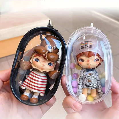 Portable Mini Clear Zipper Bag - Organizer for Earphones & Chargers