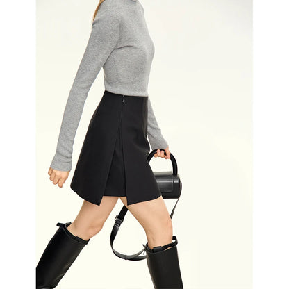 Women’s High Waist A-Line Mini Shorts Skirt – Autumn Office Fashion