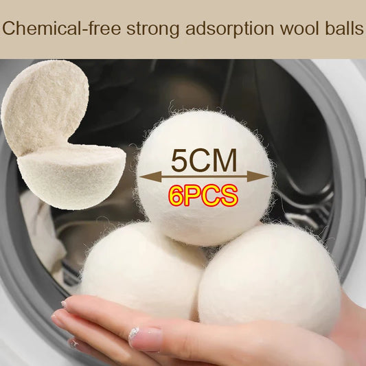 Reusable Wool Dryer Balls – Natural Fabric Softener for Laundry
