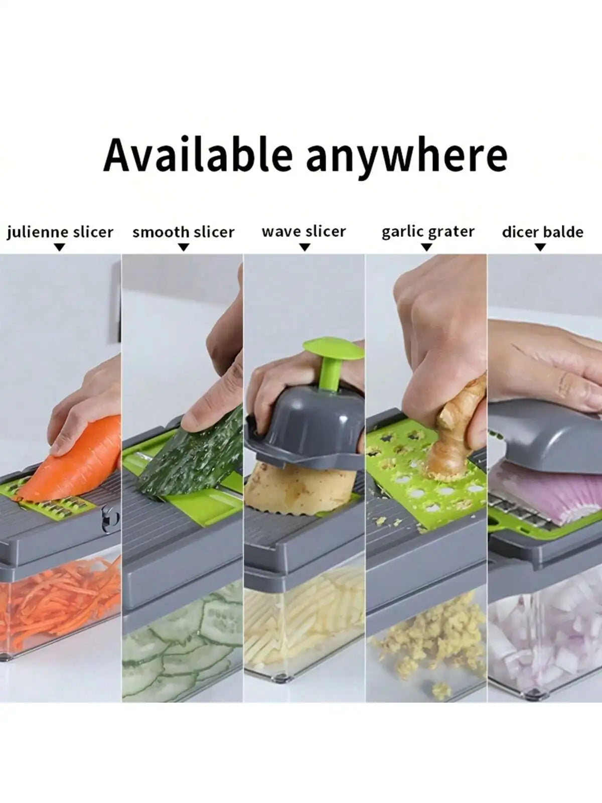 14-in-1 Multifunctional Vegetable Chopper & Food Slicer Dicer