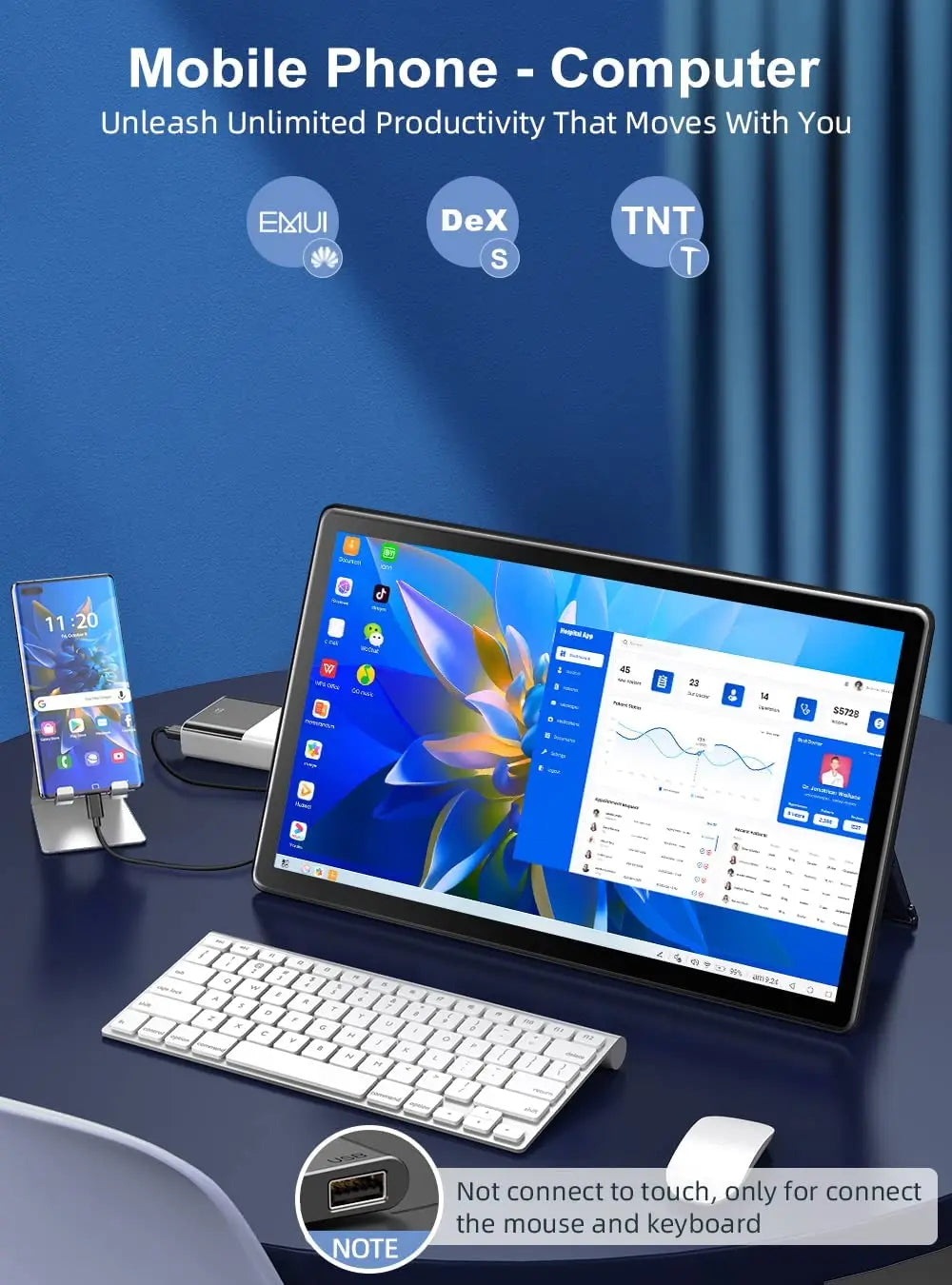 UPERFECT 1080P Touchscreen Portable Monitor for Laptop & Gaming