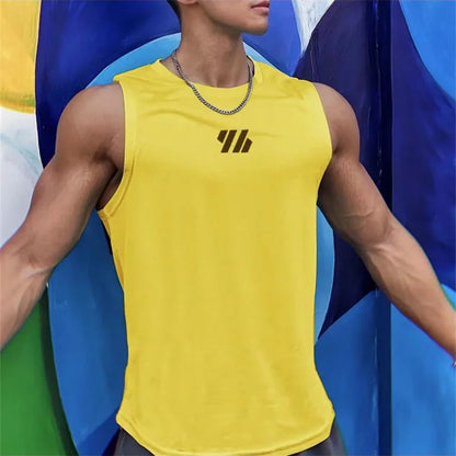 2024 New Summer Men's Gym Vest | Mesh Sleeveless Fitness Tank Top