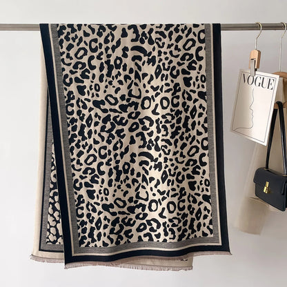 Luxury Winter Cashmere Scarf – Thick Blanket Shawl for Women