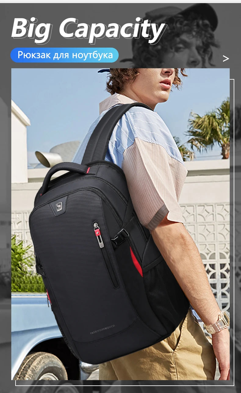 14 Inch Waterproof Nylon Laptop Backpack – Casual Travel School Bag