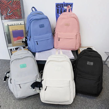 Fashion Waterproof Nylon Backpack – Schoolbag for Teens & Students