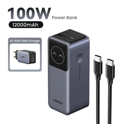 Cartmela 100W 12000mAh Power Bank | PD Fast Charging for Laptops, Tablets & Smartphones