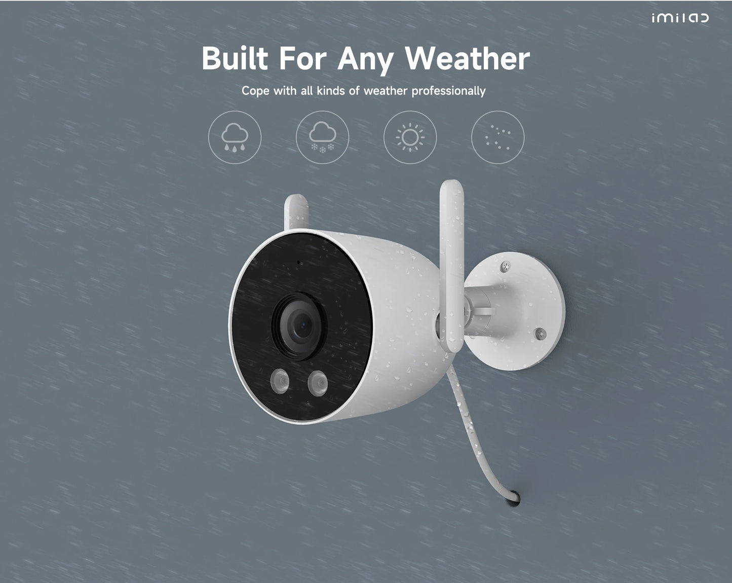 2K HD Outdoor WiFi Security Camera – Smart Siren & Night Vision