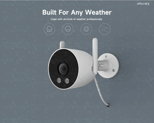 2K HD Outdoor WiFi Security Camera – Smart Siren & Night Vision