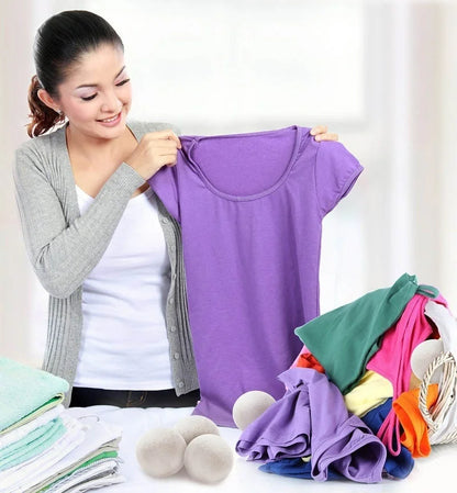 Reusable Wool Dryer Balls – Natural Fabric Softener for Laundry