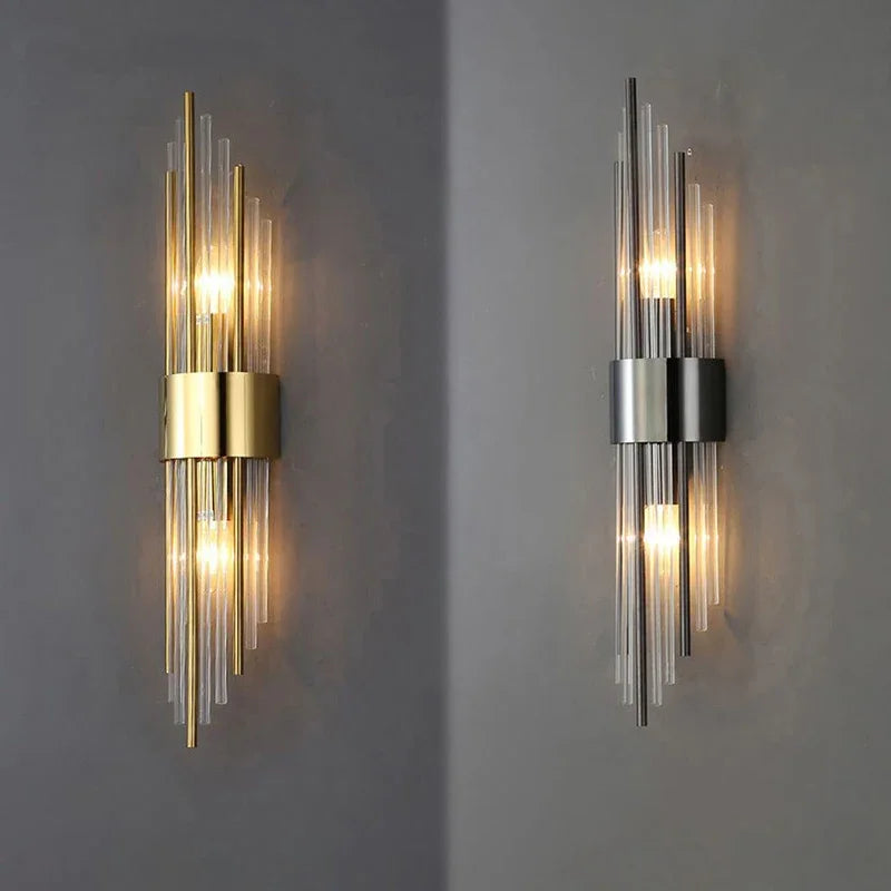 Luxury LED Wall Lamp - Modern Gold Wall Sconce for Living Room