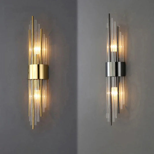 Luxury LED Wall Lamp - Modern Gold Wall Sconce for Living Room