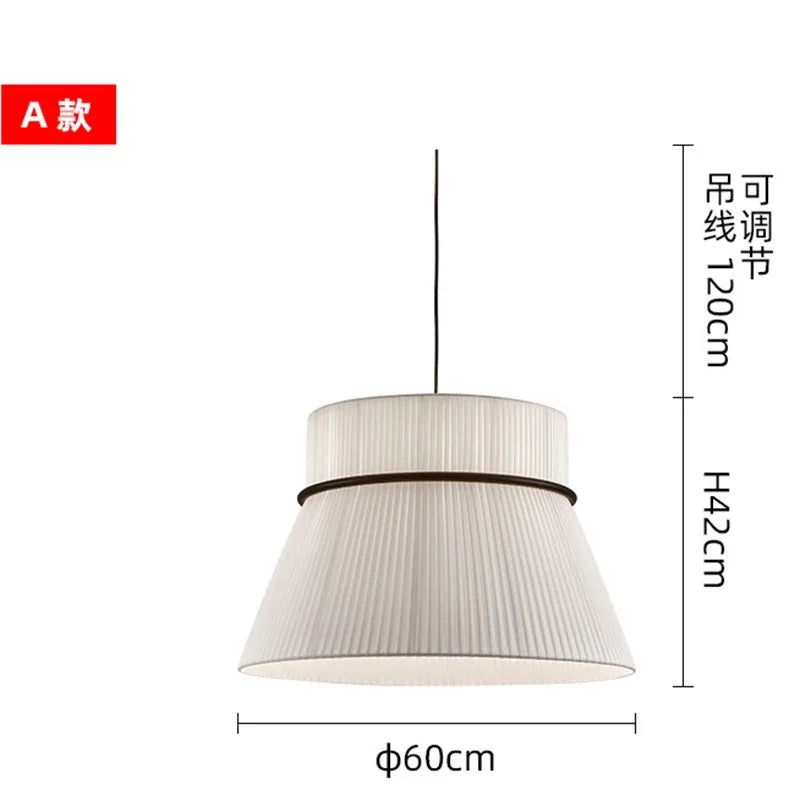Wabi-Sabi Fabric Pendant Lights – Modern Minimalist Dining Lamps