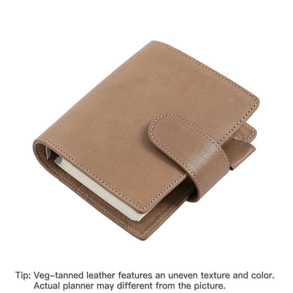 Pocket/A7 Ring Planner – 25mm Vegetable Tanned Leather Organizer