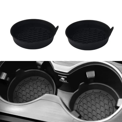 2/4pcs Silicone Car Cup Holder Coasters – Non-Slip & Universal Fit