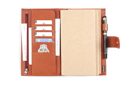 Vegetable Tanned Leather Travel Notebook – Standard Planner Cover