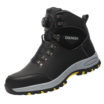 Rotating Button Safety Shoes for Men