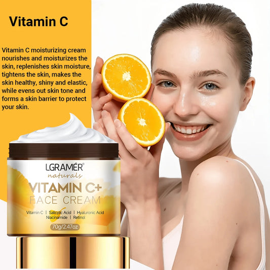 Vitamin C & Retinol Face Cream – Anti-Aging Moisturizing & Brightening