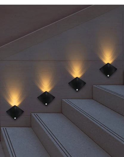 Creative Devil Fish LED Wall Lamp – Rechargeable Motion Sensor Light
