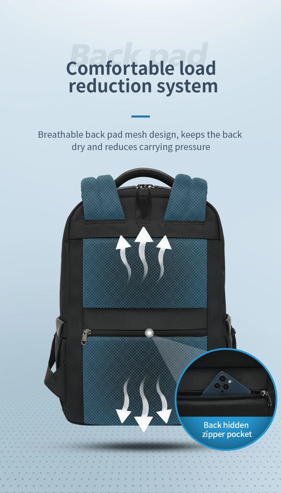 Travel Backpack for Men – Fits 14, 15.6 & 17 Inch Laptops