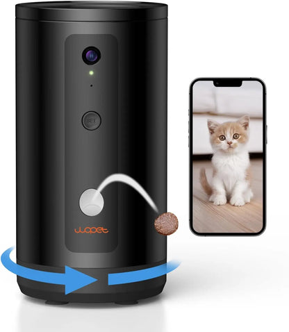 Smart Pet Camera with Treat Dispenser for Dogs and Cats