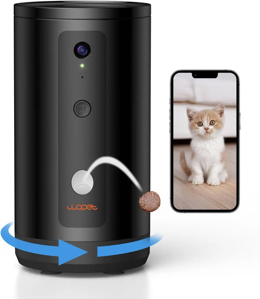 Smart Pet Camera with Treat Dispenser for Dogs and Cats