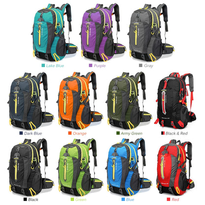 Cartmela 40L Water-Resistant Travel Backpack